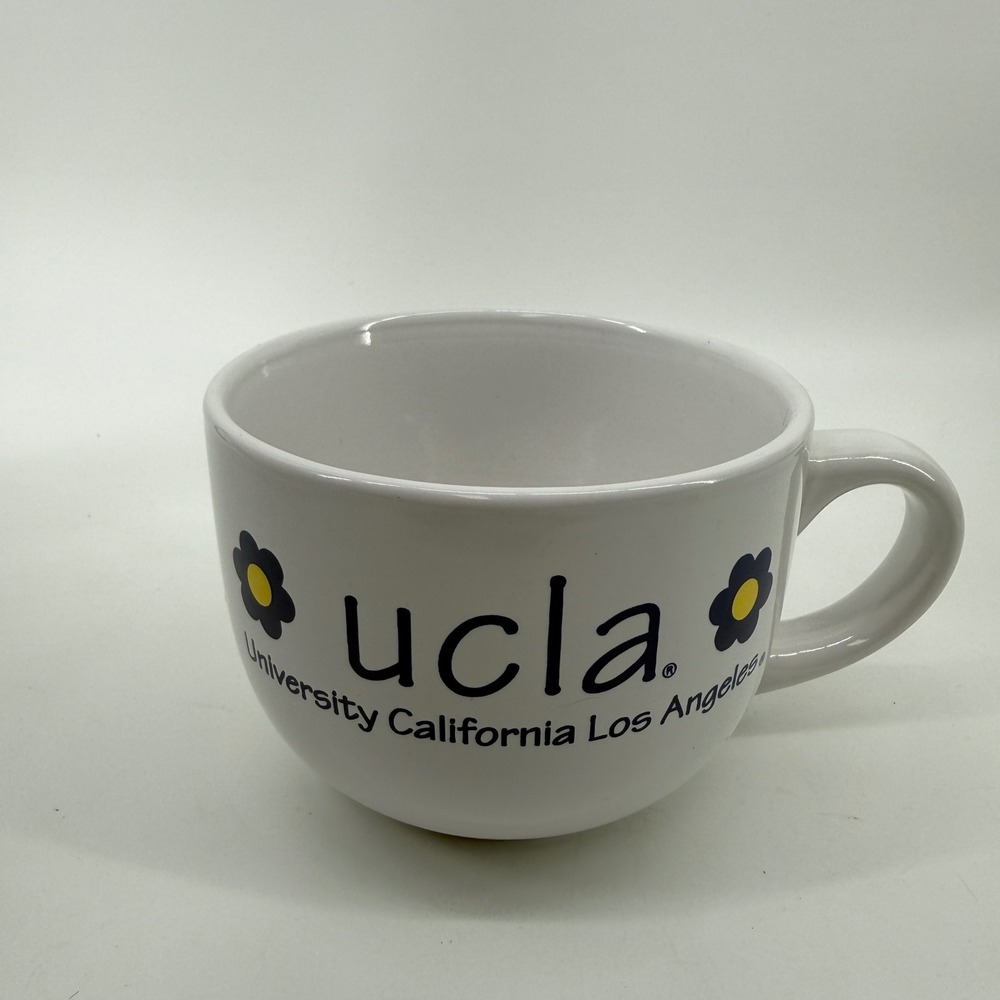 UCLA Coffee Mug University California Los Angeles Ceramic White Floral OS